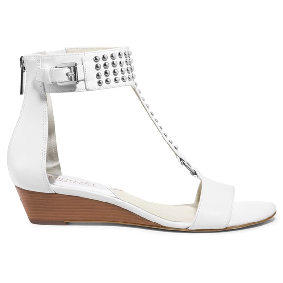 michael kors celena wedge low heel sandals shoes 9 - Picture 2 of 4